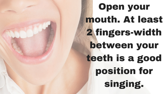 Singing tips: open your mouth