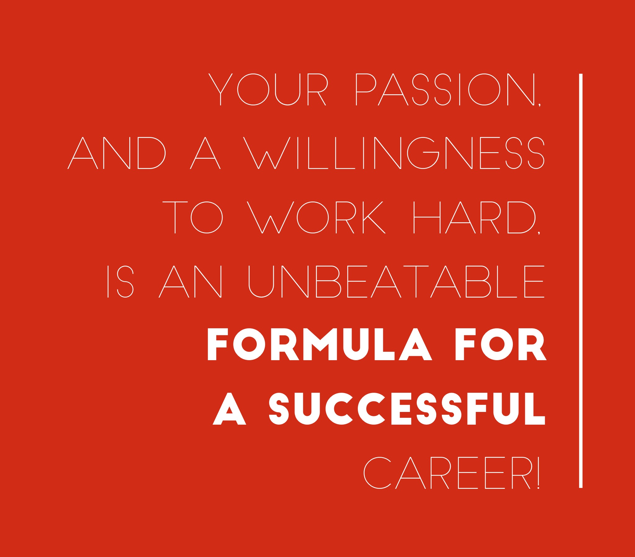 your formula for a successful acting career