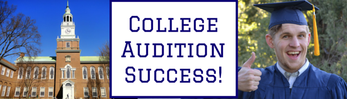 college audition success