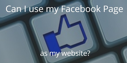 can I use my facebook as my actor website